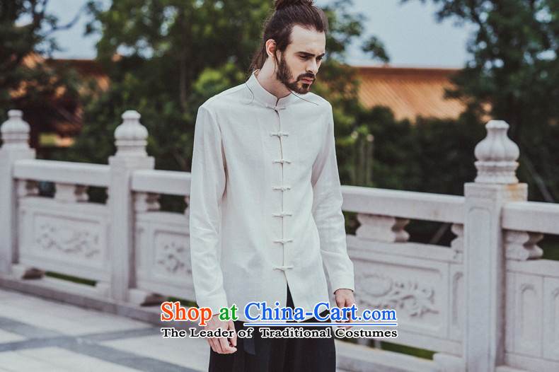 Phaedo of China FZOG/ wind stereo disc from the solid color clip iron men youth Long-sleeve leisure Tang dynasty white M picture, prices, brand platters! The elections are supplied in the national character of distribution, so action, buy now enjoy more preferential! As soon as possible.