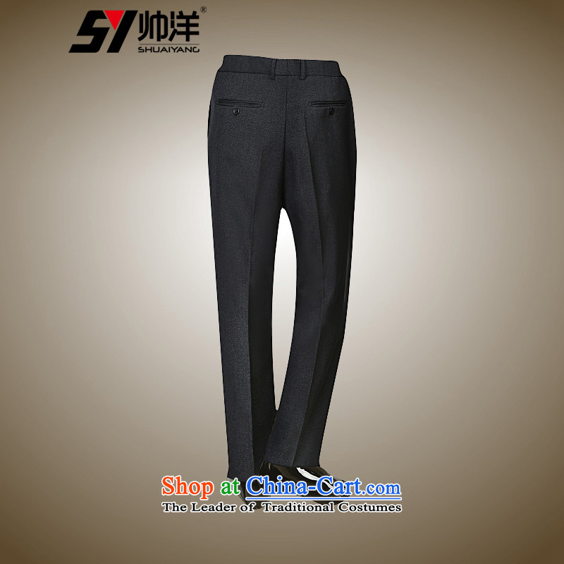 The new ocean handsome men Chinese tunic trousers national costumes and Tang dynasty China wind Spring and Autumn Chinese pants gray XXL, Shuai Yang (SHUAIYANG) , , , shopping on the Internet