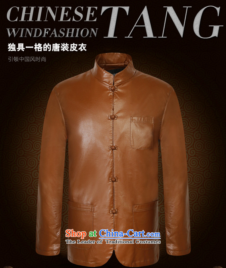 Shuai 2015 autumn and winter Yang Tang dynasty men leather jacket Chinese long-sleeved male Chinese collar PU collar jacket black XXL picture, prices, brand platters! The elections are supplied in the national character of distribution, so action, buy now enjoy more preferential! As soon as possible.