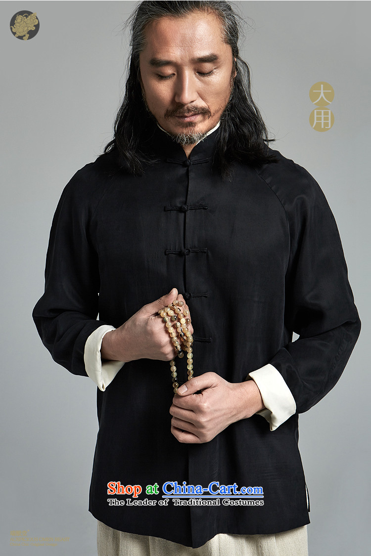 (Rui beast tong] with large/China wind new Chinese Tang casual long-sleeved shirt collar black spot L pictures, prices, brand platters! The elections are supplied in the national character of distribution, so action, buy now enjoy more preferential! As soon as possible.