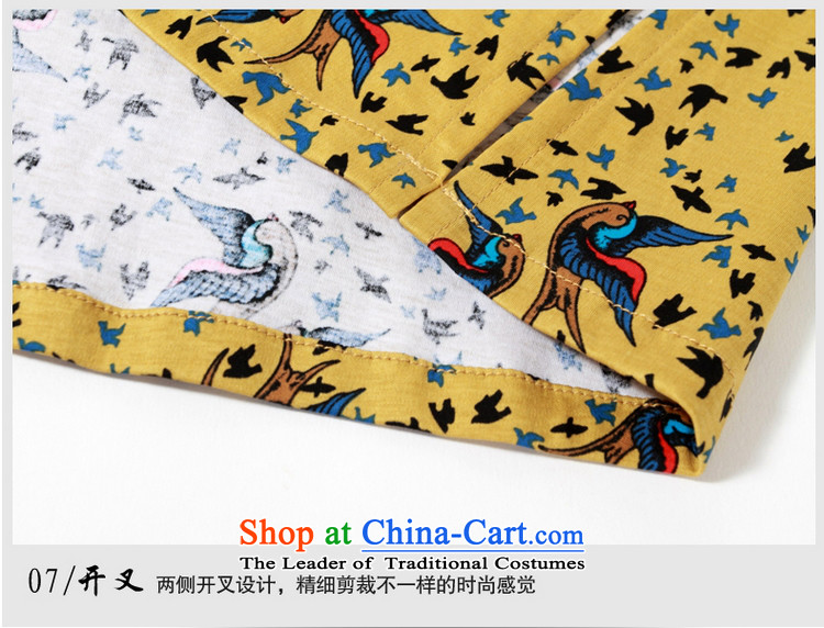 The Ocean 2015 Autumn Load Shuai New Sau San Tong men with long sleeved shirt micro pop-Cotton Mock-Neck Shirt Chinese men China wind retro national costumes yellow 180 pictures, prices, brand platters! The elections are supplied in the national character of distribution, so action, buy now enjoy more preferential! As soon as possible.
