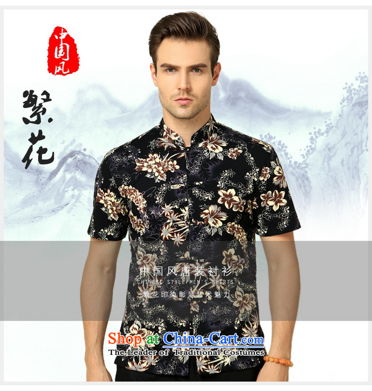 The Ocean 2015 summer cool new cotton-mercerized men short-sleeved shirt Tang Dynasty Chinese Sau San China wind shirt suit 165 pictures, prices, brand platters! The elections are supplied in the national character of distribution, so action, buy now enjoy more preferential! As soon as possible.