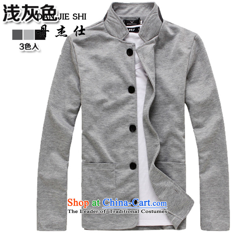 Dan Jie shi qiu replacing Men's Mock-Neck knitting solid color cotton suit Korean small short trend in a small Sau San suits black 170/(M), Dan Jie Shi (DAN JIE SHI) , , , shopping on the Internet