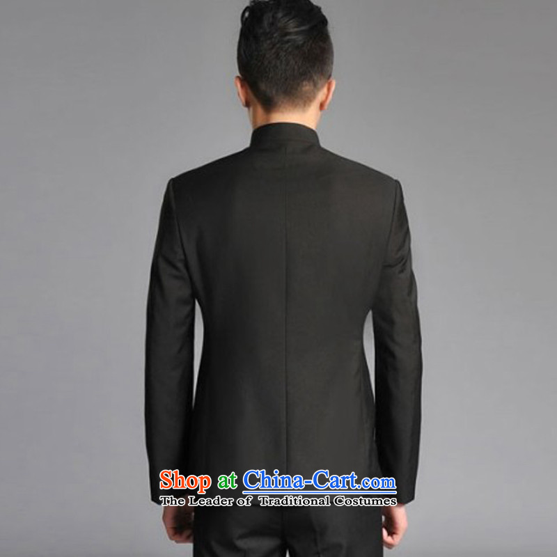 The autumn and winter new national costumes men Tang Dynasty Chinese tunic characteristics clothing collar Sau San JSL013YZ male black M thick), spring-latitude , , , shopping on the Internet