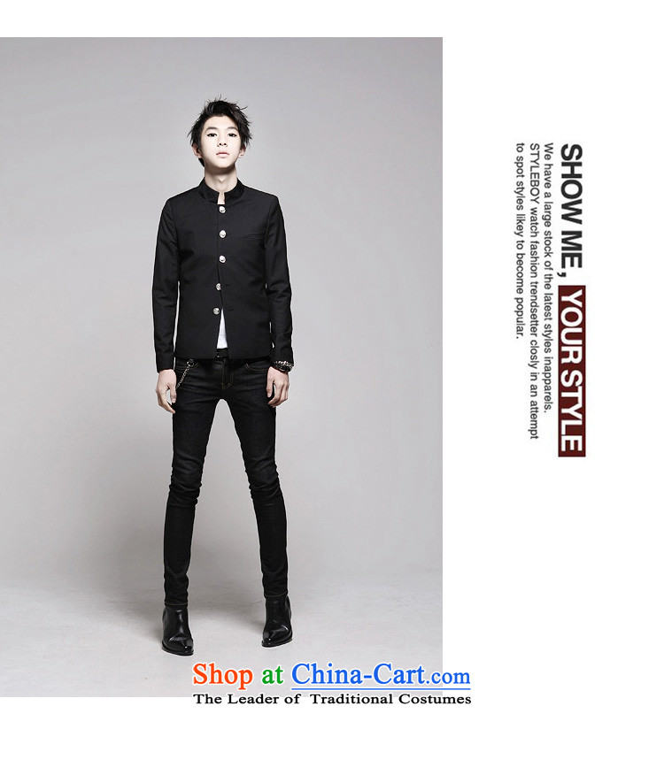 The autumn and winter new national costumes men Tang Dynasty Chinese tunic suit male Dress Casual characteristics JSL014YZ male black L picture, prices, brand platters! The elections are supplied in the national character of distribution, so action, buy now enjoy more preferential! As soon as possible.