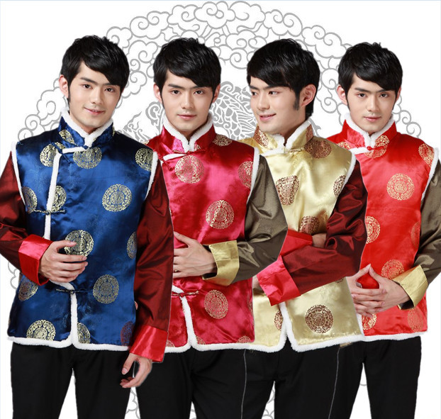 The autumn and winter new national costumes men Tang Dynasty Chinese tunic characteristics for winter clothing Chinese vest JSL015YZ Black XL Photo, prices, brand platters! The elections are supplied in the national character of distribution, so action, buy now enjoy more preferential! As soon as possible.