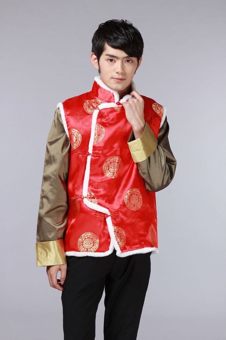 The autumn and winter new national costumes men Tang Dynasty Chinese tunic characteristics for winter clothing Chinese vest JSL015YZ Black XL Photo, prices, brand platters! The elections are supplied in the national character of distribution, so action, buy now enjoy more preferential! As soon as possible.