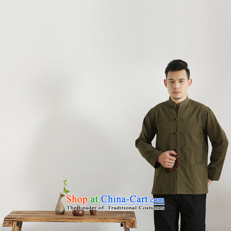 The autumn and winter new national costumes men Tang Dynasty Chinese tunic characteristics clothing Tang dynasty male Han-long-sleeved JSL017YZ Army Green 175 pictures, prices, brand platters! The elections are supplied in the national character of distribution, so action, buy now enjoy more preferential! As soon as possible.