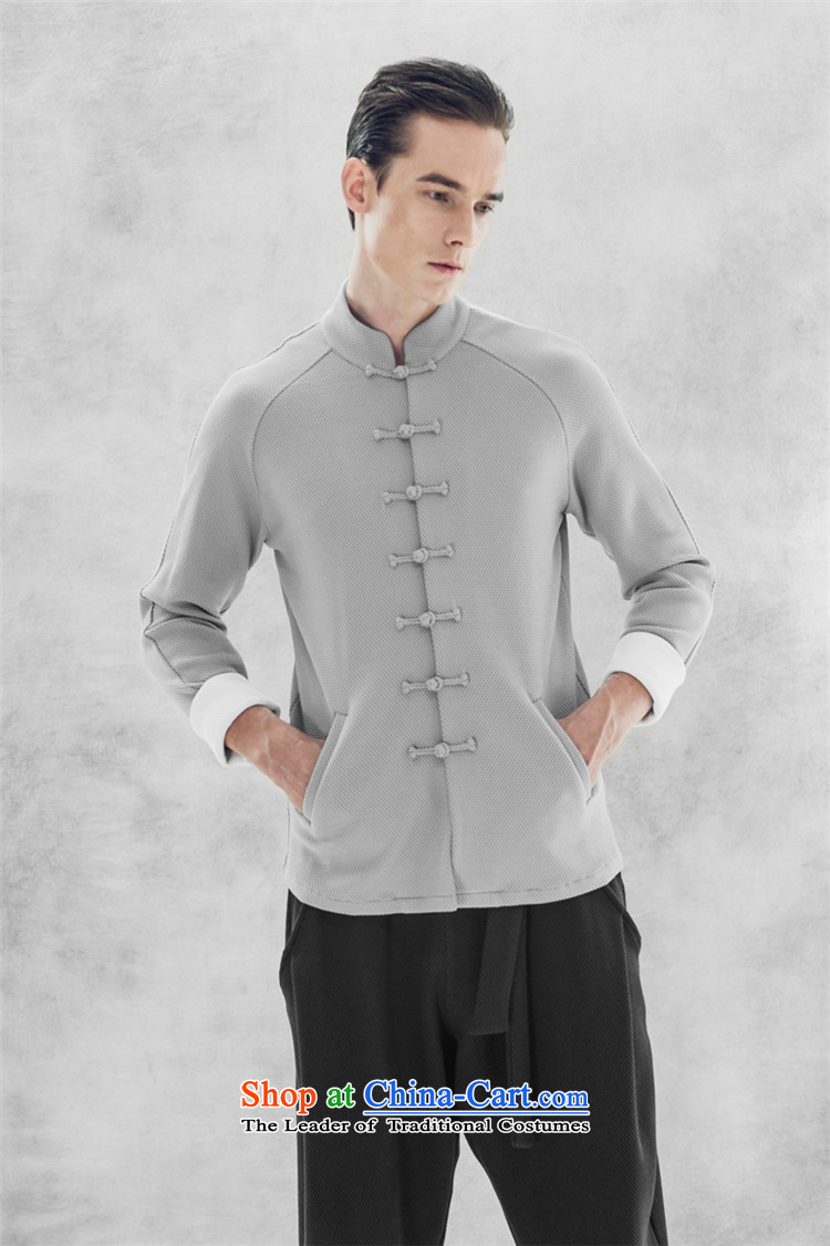 Hee-snapshot lung national costumes men Chinese Antique Knitting Tang dynasty China wind-shoulder-sleeved T-shirt and gray long-sleeved sweater XL Photo, prices, brand platters! The elections are supplied in the national character of distribution, so action, buy now enjoy more preferential! As soon as possible.