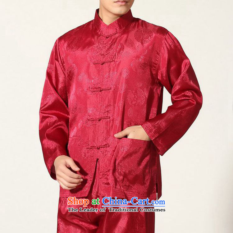 The autumn and winter new national costumes men Tang Dynasty Chinese tunic characteristics of Tang Dynasty outfits clothing kit JSL016YZ black M picture, prices, brand platters! The elections are supplied in the national character of distribution, so action, buy now enjoy more preferential! As soon as possible.