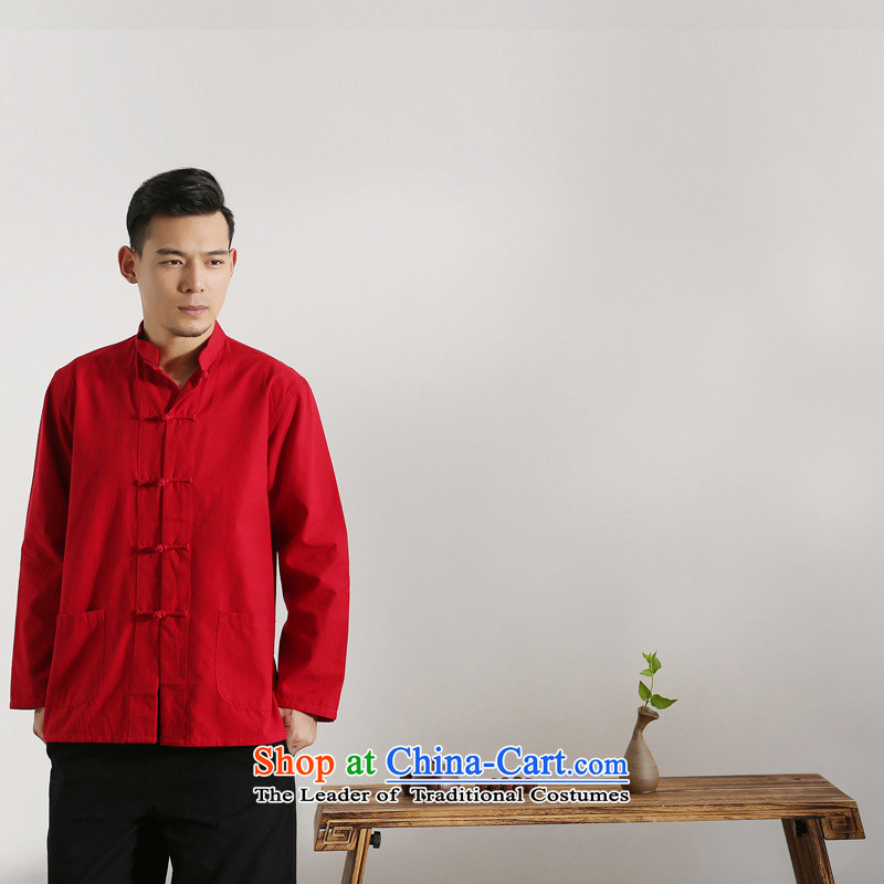 The autumn and winter new national costumes men Tang Dynasty Chinese tunic characteristics clothing Tang dynasty male Han-long-sleeved JSL017YZ red 165 pictures, prices, brand platters! The elections are supplied in the national character of distribution, so action, buy now enjoy more preferential! As soon as possible.