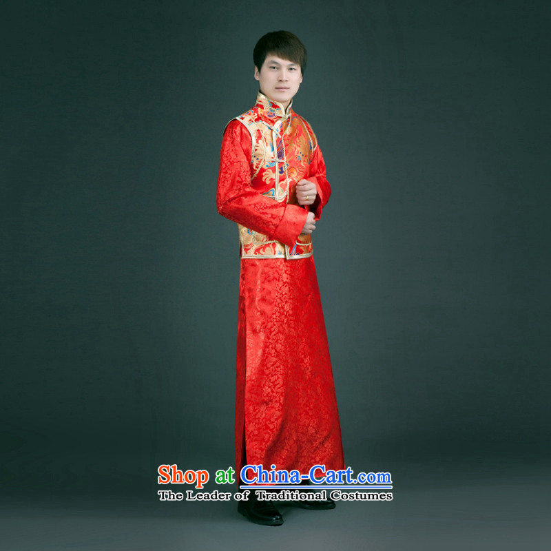 Time the new Syrian, Sau Wo service men Chinese wedding dress the bridegroom longfeng use bows to Sau San Tong replacing Chinese tunic Red Red M picture, prices, brand platters! The elections are supplied in the national character of distribution, so action, buy now enjoy more preferential! As soon as possible.