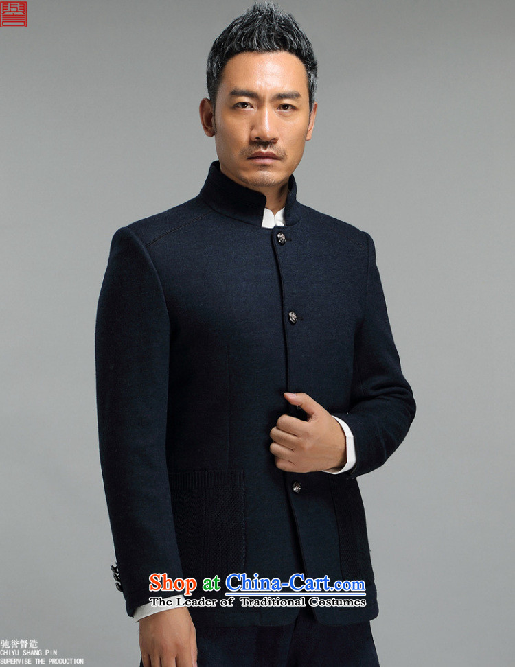 Renowned China wind collar men wool coat Chinese tunic retro? national costumes men jacket Tibetan Pictures, price blue 2XL, brand platters! The elections are supplied in the national character of distribution, so action, buy now enjoy more preferential! As soon as possible.