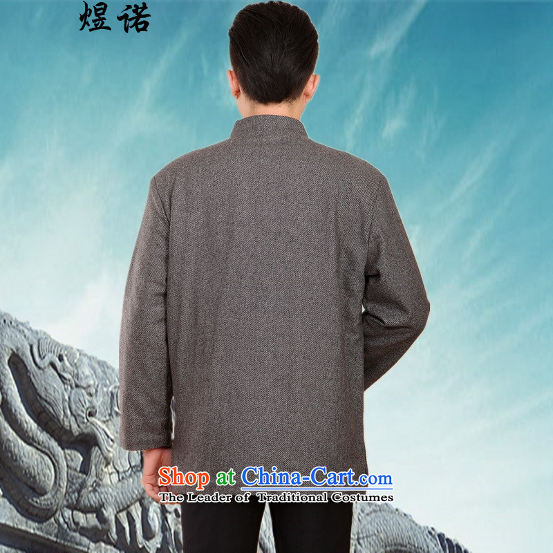 Familiarity with the new winter in older thick Tang Dynasty Tang dynasty male cotton coat Chinese cotton jacket father load leisure Chinese tunic collar up large detained men 2047 Light Gray XXXL/185, familiar with the , , , shopping on the Internet