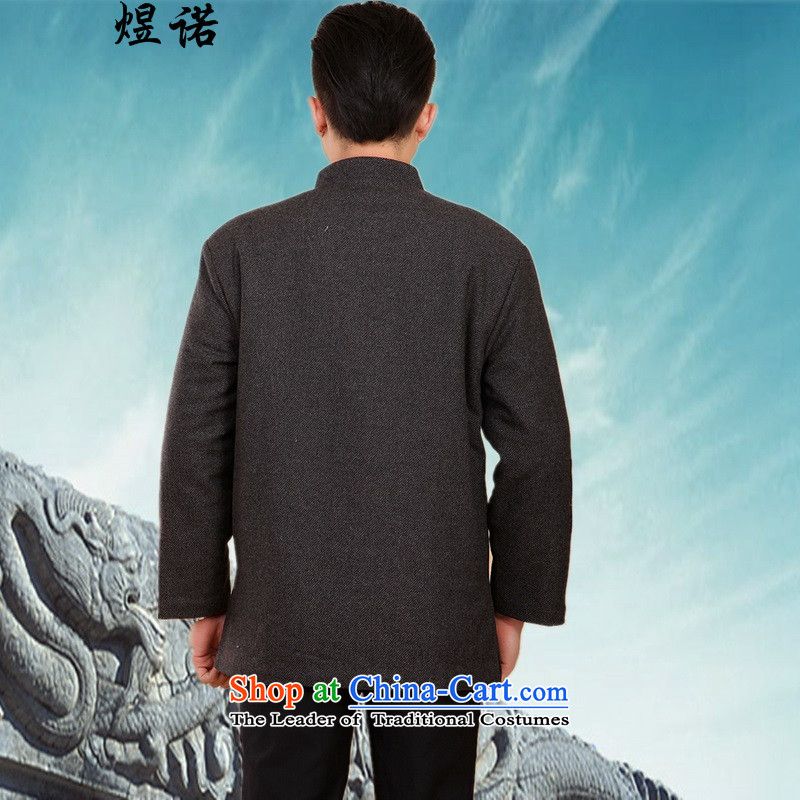 Familiar with the new Fall/Winter Collections of men in older men robe Tang Dynasty Ãþòâ Chinese long-sleeved shirt men's cotton coat jacket thick coat long-sleeved shirt with 2046 carbon L/170, father Yuk, , , , shopping on the Internet