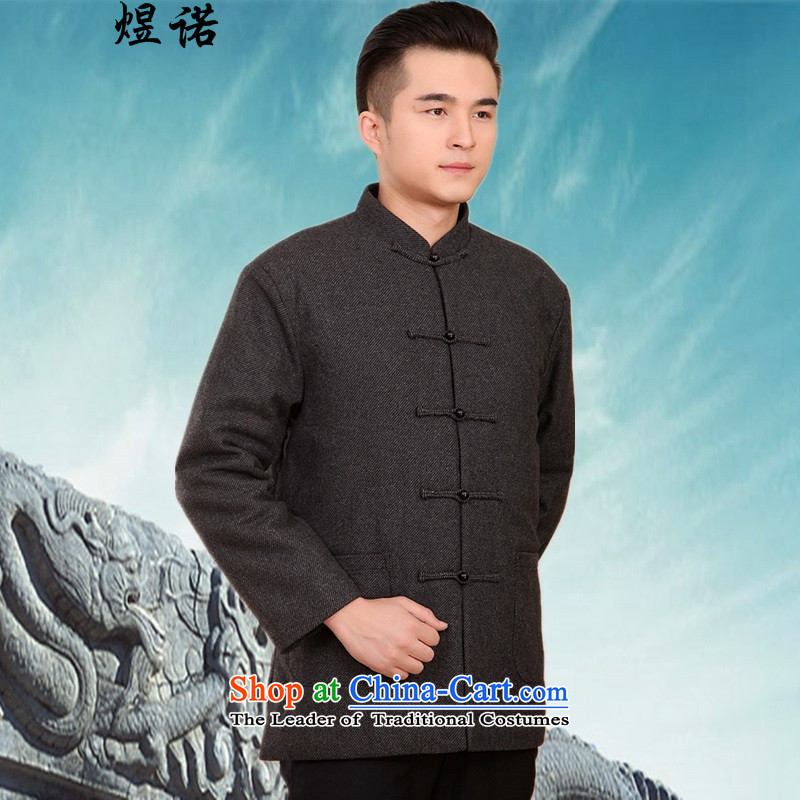 Familiar with the new Fall/Winter Collections of men in older men robe Tang Dynasty Ãþòâ Chinese long-sleeved shirt men's cotton coat jacket thick coat long-sleeved shirt with 2046 carbon L/170, father Yuk, , , , shopping on the Internet