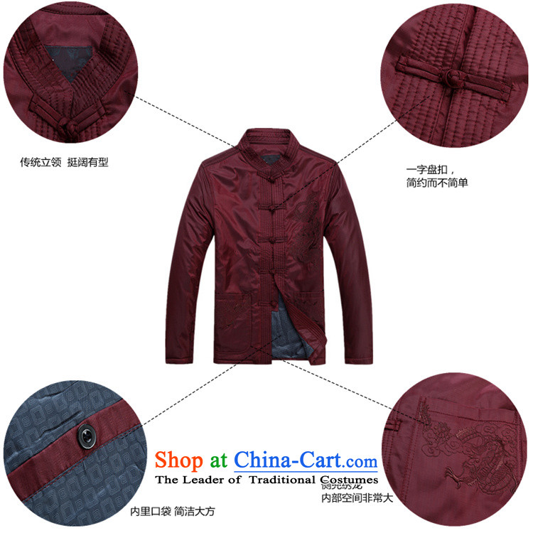 The Mai-Mai more Chinese Tang dynasty autumn and winter collar long-sleeved men father boxed national costumes thick cotton coat in older shirt grandpa festive red, Tang cotton coat 185 pictures, prices, brand platters! The elections are supplied in the national character of distribution, so action, buy now enjoy more preferential! As soon as possible.