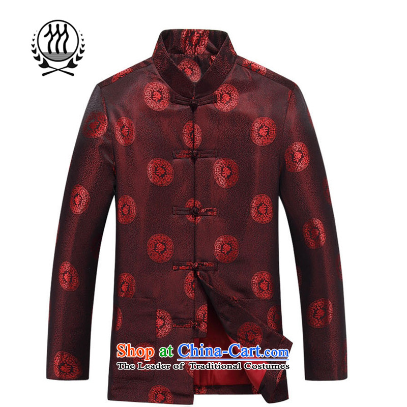 Thre line autumn and winter and the new elderly couples well clip cotton Tang China wind jacket, golden marriage between men and women's birthday of the Tang dynasty ãþòâ F88030 deep red women 170 women, and thre line (gesaxing) , , , shopping on the Inte