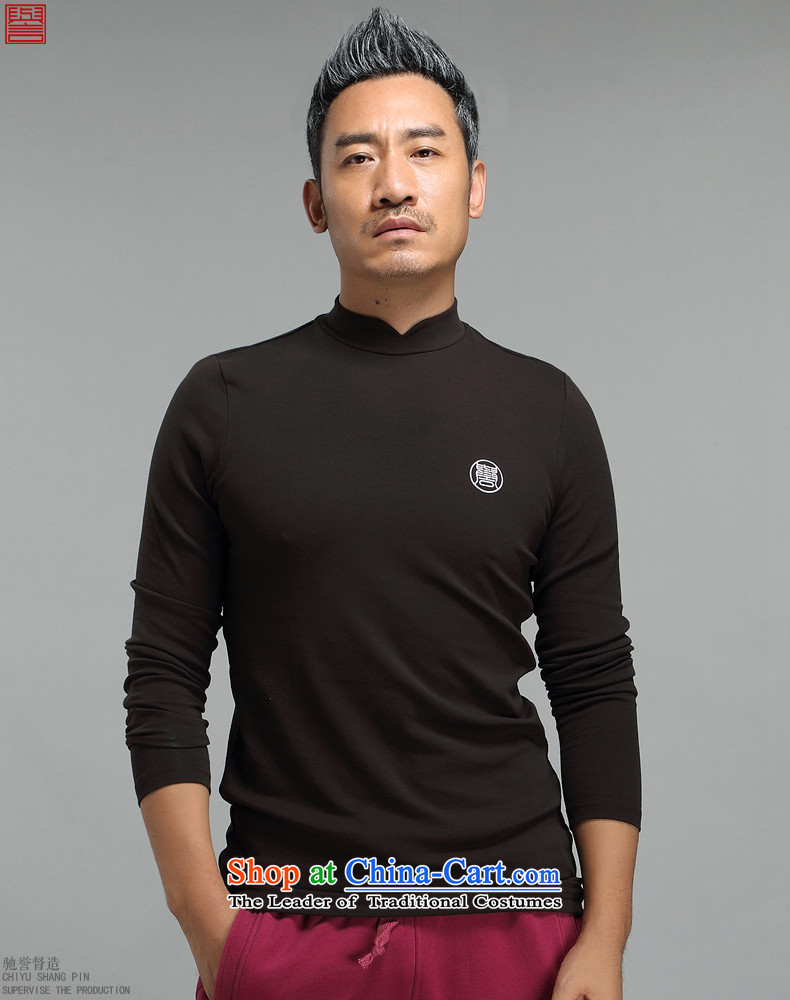 Renowned Tang dynasty China wind high t-shirts and long-sleeved T-shirt Sau San Chinese cotton modal forming the Netherlands embroidery multi-color T-shirt Black XL Photo, prices, brand platters! The elections are supplied in the national character of distribution, so action, buy now enjoy more preferential! As soon as possible.