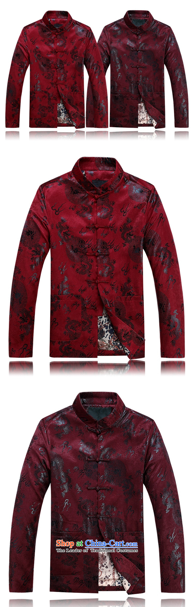 Alice Keci men Tang jacket thick red autumn and winter coats of older long-sleeved Tang dynasty collar loose cotton jacket with male cotton coat inside of the golden dragon, red grandpa cotton coat 185 pictures, prices, brand platters! The elections are supplied in the national character of distribution, so action, buy now enjoy more preferential! As soon as possible.