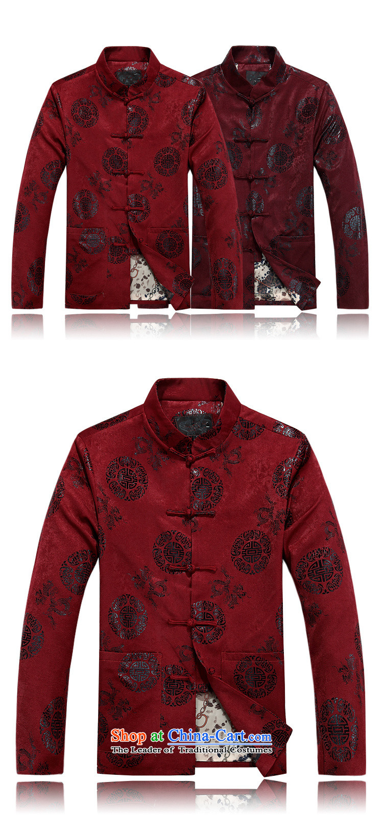 Top Luxury 2015 Fall/Winter Collections men Tang blouses bows services such long sleeve jacket coat wedding ceremony of Chinese birthday wearing red cotton coat Hee-ryong, red cotton 180 pictures, prices, brand platters! The elections are supplied in the national character of distribution, so action, buy now enjoy more preferential! As soon as possible.