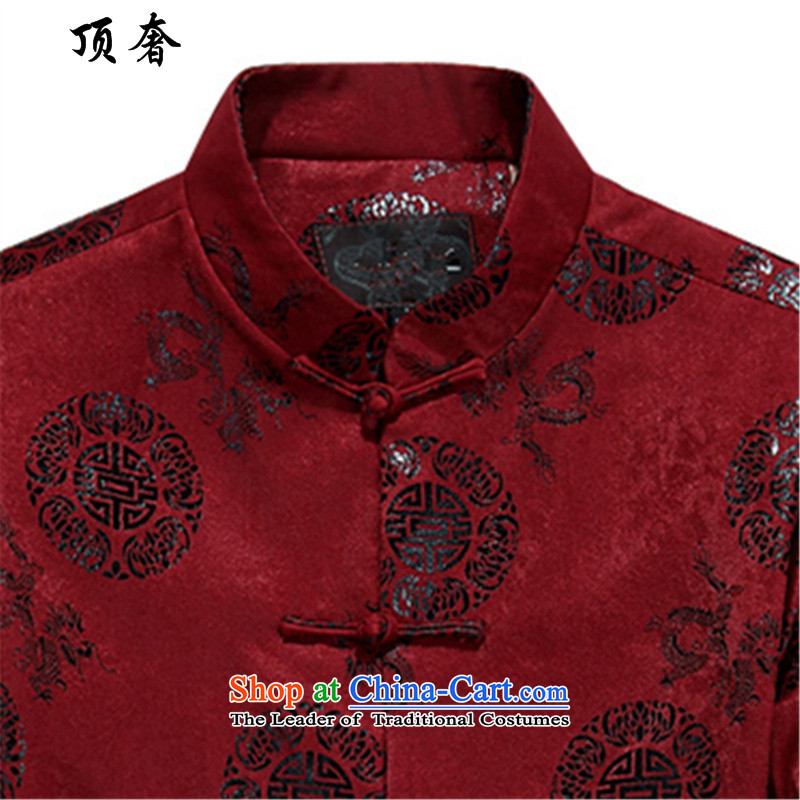 Top Luxury 2015 Fall/Winter Collections men Tang blouses bows services such long sleeve jacket coat wedding ceremony of Chinese birthday wearing red cotton coat Hee-ryong, red cotton coat 180, top luxury shopping on the Internet has been pressed.