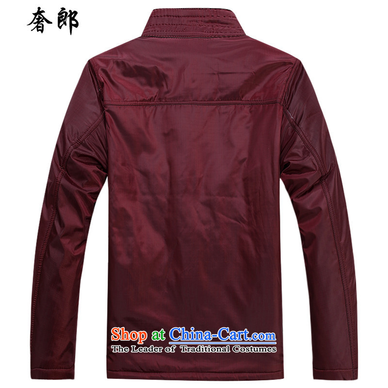 The luxury of Tang Dynasty who China wind men fall jackets and national costumes Chinese long-sleeved sweater Chinese tunic Han-thick, Tang dynasty men loose version of large embroidered dragon, red code cotton coat 190, luxury health , , , shopping on th
