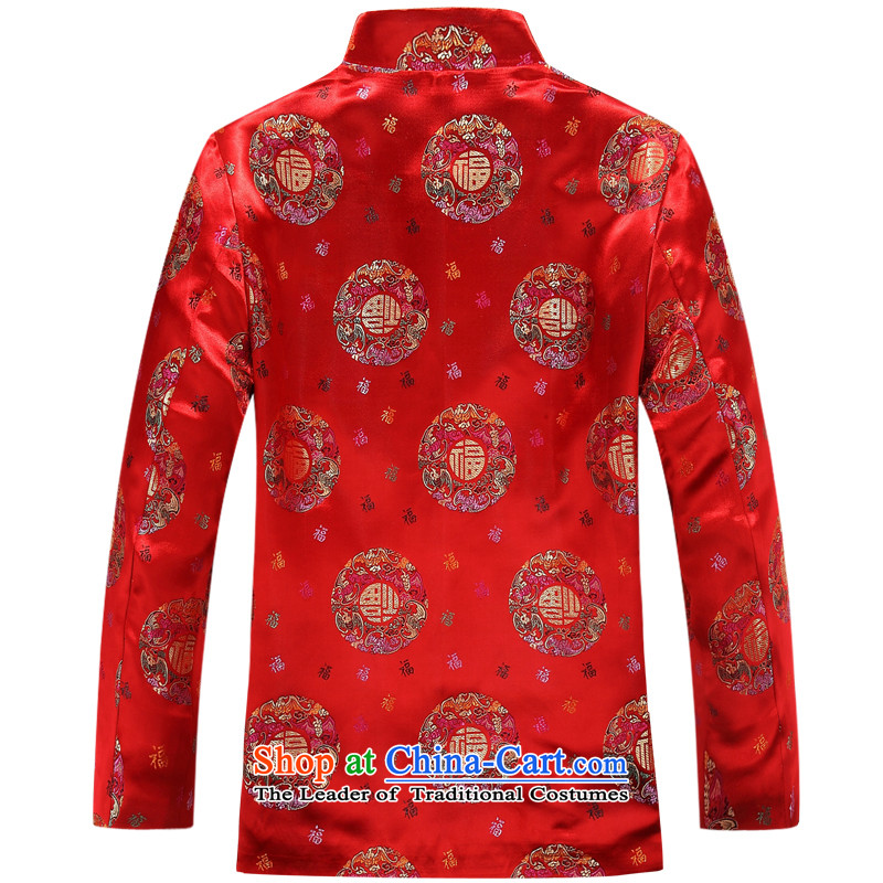 Bosnia and the fall of line thre older couples replacing Tang jacket auspicious festive China wind well field birthday wedding-dress men and women's Kim long-sleeved sweater 8809 red men XXXL/190, thre line (gesaxing and Tobago) , , , shopping on the Inte