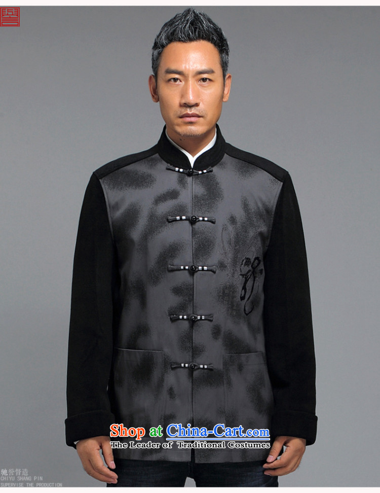 Renowned China wind Tang Dynasty Chinese men's long-sleeved jacket in elderly men casual taxi Tang dynasty autumn and winter coats red L picture, prices, brand platters! The elections are supplied in the national character of distribution, so action, buy now enjoy more preferential! As soon as possible.