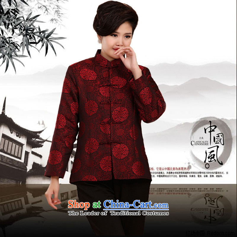 The Rafael Hui Kai 2015 Winter New Tang Tang Dynasty outfits in older golden marriage birthday celebration of the birthday of the cotton jacket A13183 Tang Bourdeaux 185 cotton, Dili Folder Shi Kai , , , shopping on the Internet