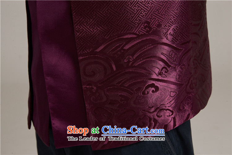 In the wind and the New China wind load Men's Jackets Tang dynasty 2015 autumn and winter long-sleeved father with shoulder middle-aged Chinese clothing aubergine 3XL embroidery picture, prices, brand platters! The elections are supplied in the national character of distribution, so action, buy now enjoy more preferential! As soon as possible.