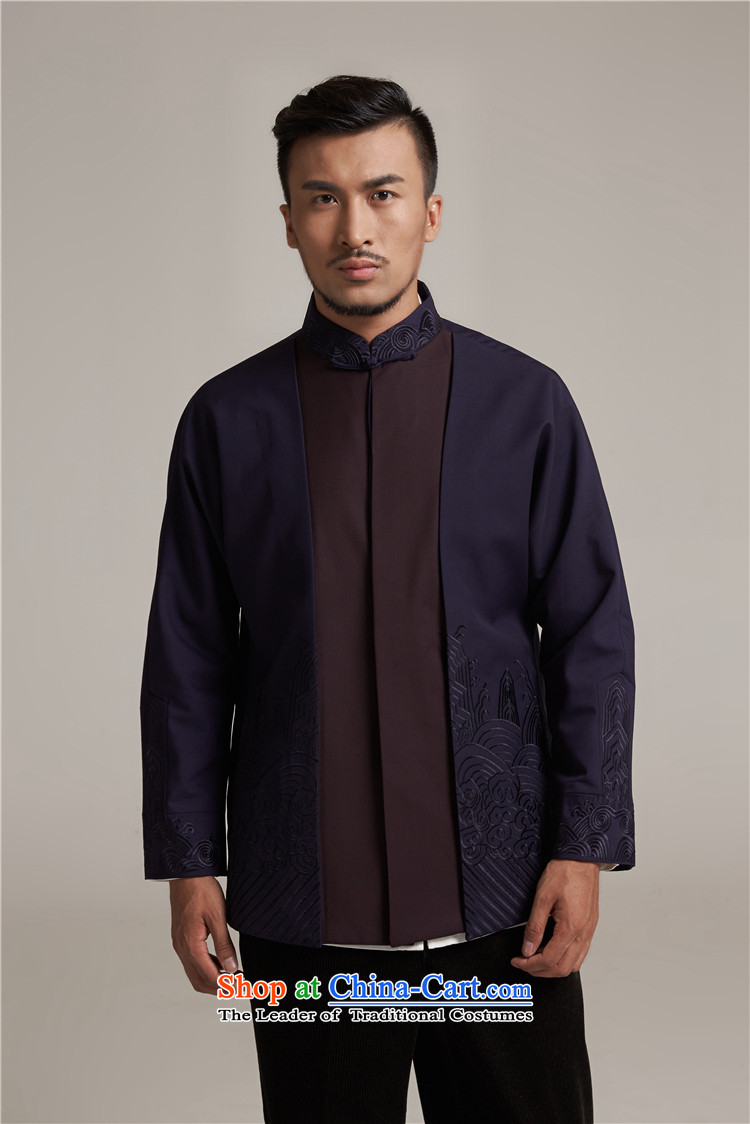 De-hsiang and Fudo China wind Men's Jackets Tang dynasty 2015 autumn and winter long-sleeved father with shoulder middle-aged Chinese clothing outside the blue embroidery in purple 3XL picture, prices, brand platters! The elections are supplied in the national character of distribution, so action, buy now enjoy more preferential! As soon as possible.