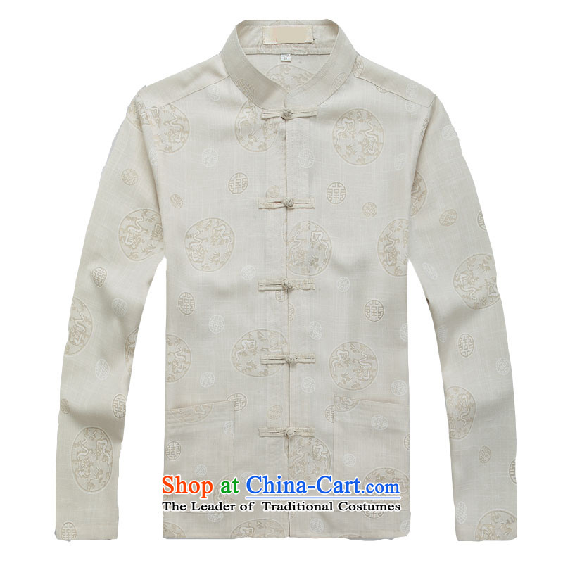 Kyung-ho, elderly men long-sleeved blouses Tang China wind men costume Han-chun, men's shirts white jacket kit S, Kyung-ho (JOE HOHAM covering) , , , shopping on the Internet