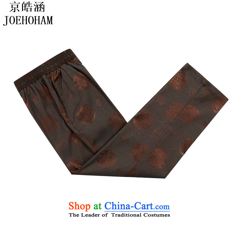 Kyung-ho covered by the Tang Dynasty Men long-sleeved kit autumn and winter, Tang red loose older men kit brown kit S, Kyung-ho (JOE HOHAM covering) , , , shopping on the Internet