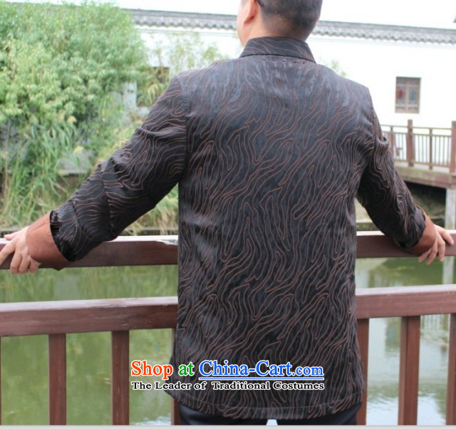 The 2015 autumn, pickup Tang blouses, older men's jackets to the spring and autumn xl long-sleeved Chinese national dress father load improved new brown XXXL picture, prices, brand platters! The elections are supplied in the national character of distribution, so action, buy now enjoy more preferential! As soon as possible.