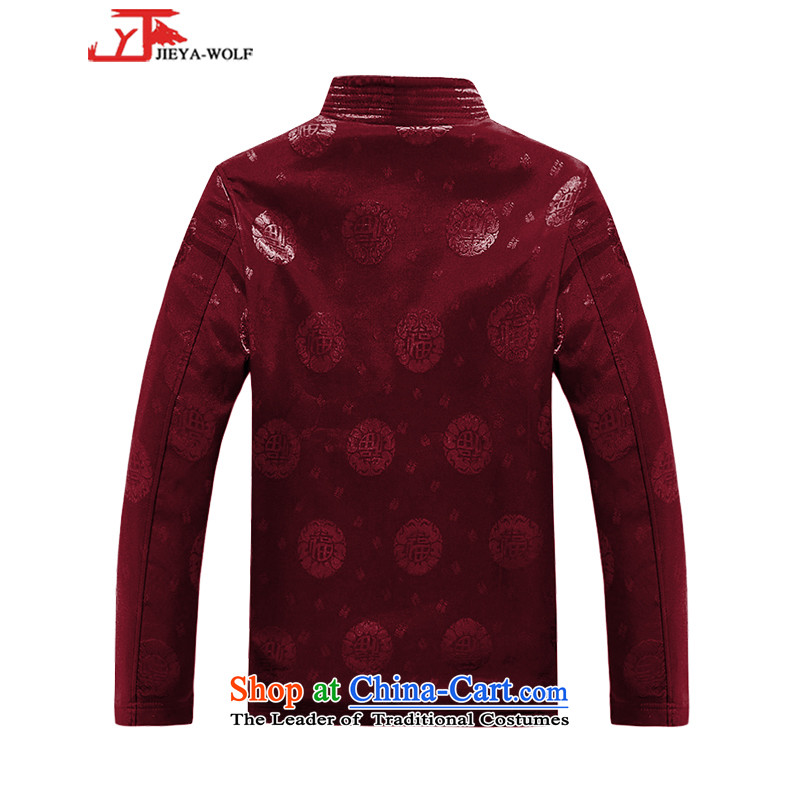 - Wolf JIEYA-WOLF, New Package Tang dynasty men's autumn and winter jackets version is smart casual jacket sheikhs wind Tai Chi Kit red A 170/M,JIEYA-WOLF,,, shopping on the Internet