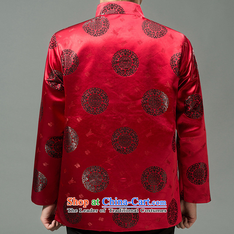 Mr Tang Dynasty poem federation men in the countrysides elderly men Tang jackets 2015 winter folder manually loaded disc cotton short clip Chinese Tang dynasty collar national costumes mauve 185 federal Bao Shi (lianbangbos) , , , shopping on the Internet