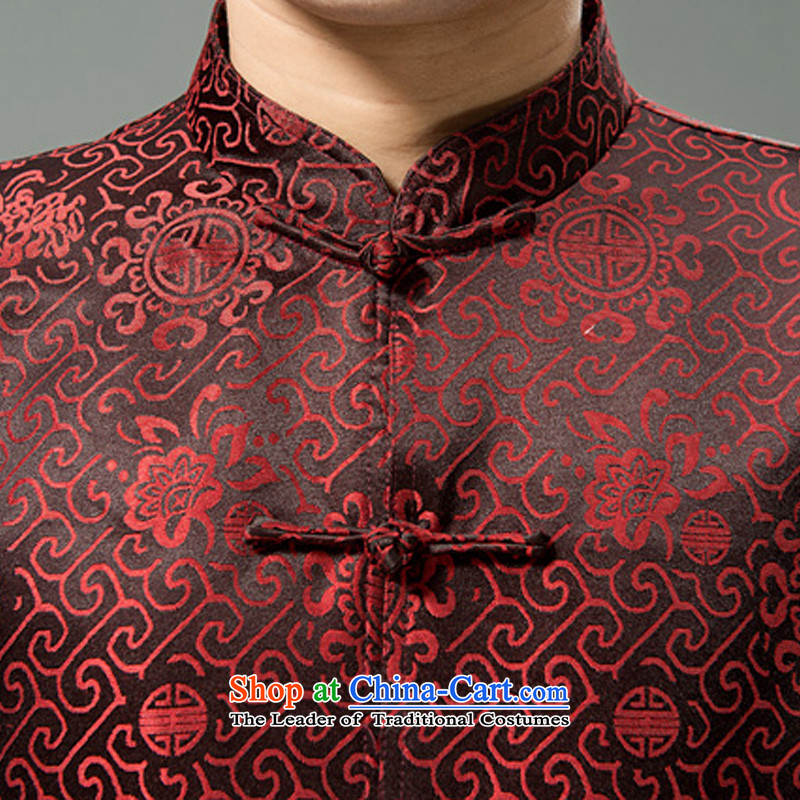 Mr Tang Dynasty poem federation men in the countrysides elderly men Tang jackets 2015 winter folder manually loaded disc cotton short clip Chinese Tang dynasty collar national costumes red 180, Federation (lianbangbos Boris poem) , , , shopping on the Int