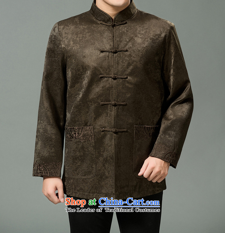 Mr Tang Dynasty poem federation men in the countrysides elderly men Tang jackets 2015 winter folder manually loaded disc cotton short clip Chinese Tang dynasty collar national costumes deep coffee 170 pictures, prices, brand platters! The elections are supplied in the national character of distribution, so action, buy now enjoy more preferential! As soon as possible.