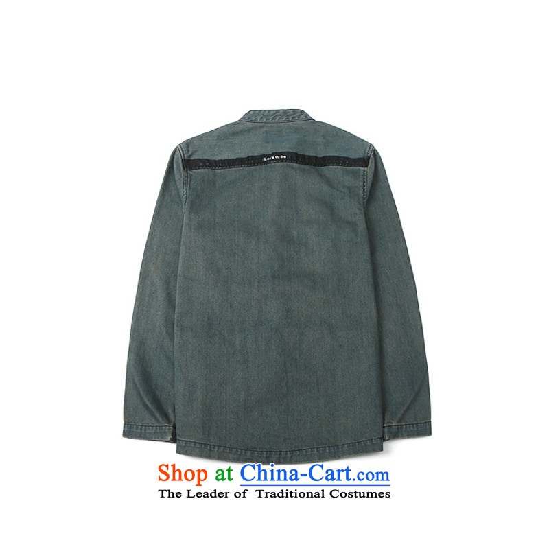 Dan James men pioneer new Dark denim Tang dynasty China wind ball-casual clothing jacket to handle the old cowboy XL, Dan Jie Shi (DANG JIE SHI) , , , shopping on the Internet