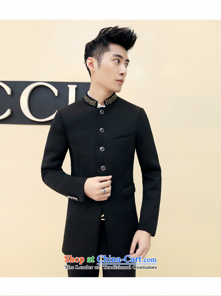  2015 Autumn and Winter Eslite New Chinese tunic collar jacket Korean fashion Sau San Men's Jackets DY04 black 48 pictures, prices, brand platters! The elections are supplied in the national character of distribution, so action, buy now enjoy more preferential! As soon as possible.