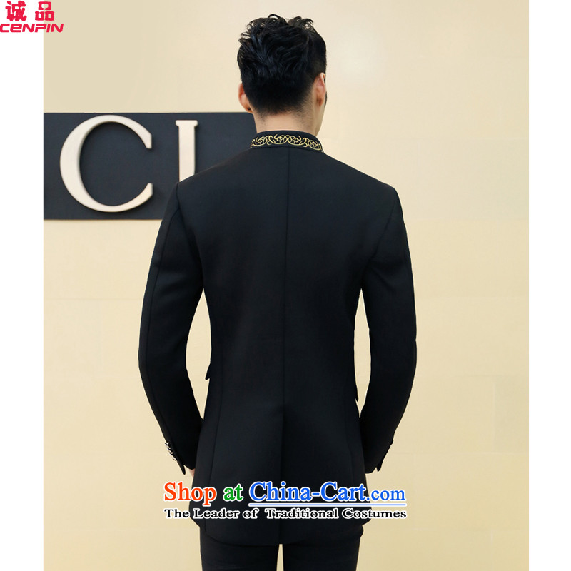  2015 Autumn and Winter Eslite New Chinese tunic collar jacket Korean fashion Sau San Men's Jackets DY04 black 53/481 Eslite (CENPIN) , , , shopping on the Internet