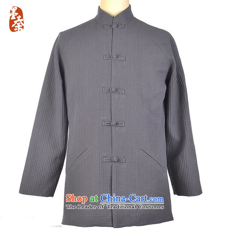The qin designer original 2015 Winter) thick cotton linen men China wind retro-clip Tang jackets mq1008001 carbon M/small ink Qin , , , shopping on the Internet