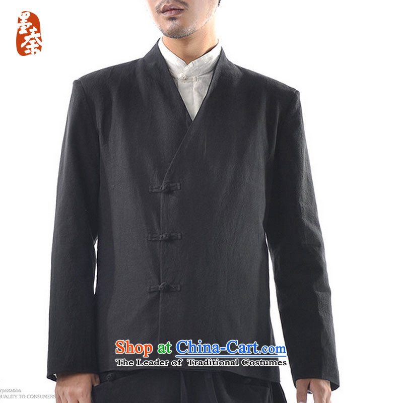 The qin designer original winter) thick cotton linen Men's Jackets Chinese Disc deduction of nostalgia for the long-sleeved Tang dynasty mq1008013 olive , ink Qin FORWARDED BY , , , shopping on the Internet