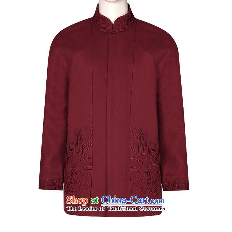 To Tang Dynasty Dragon 2015 autumn and winter New China wind Men's Mock-Neck coat 14 564  to 50 deep blue dragon , , , shopping on the Internet
