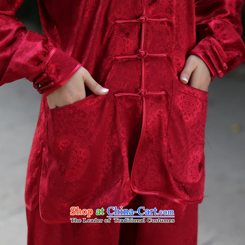 In accordance with the fuser retro wind in the spring and autumn and stylish National New collar single row detained men and women-Tang Dynasty Package kung fu shirts and services in accordance with the XL, 3-11A, ASIA /2526# D fuser , , , shopping on the