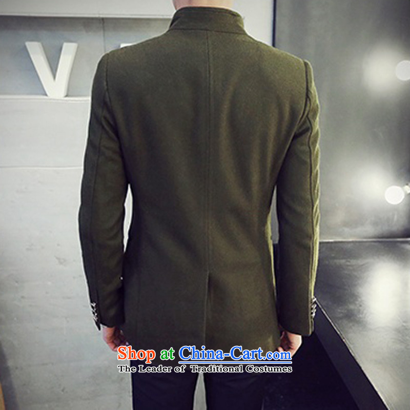Kai removals by sinks Chinese tunic collar Sau San China wind suit male leisure. Long hair? Army Green Jacket coat XXL, Kai removals by sinks , , , shopping on the Internet