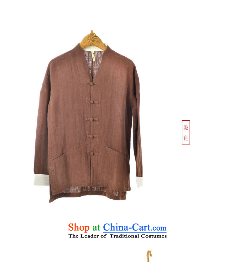 The original innovation of Qin Designer Tang dynasty China Wind Jacket autumn of ethnic Chinese collar improved cotton linen mqxs22001 Han-brown L picture, prices, brand platters! The elections are supplied in the national character of distribution, so action, buy now enjoy more preferential! As soon as possible.