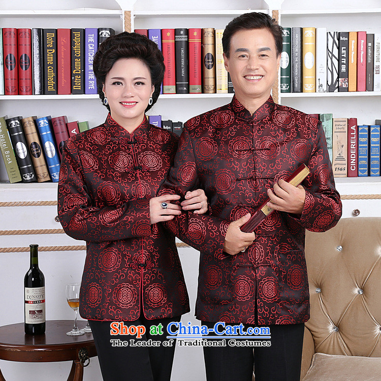 Dan smoke autumn and winter new elderly men and women Tang dynasty taxi couples with brocade coverlets made long-sleeved jacket robe wedding women 2XL Photo, prices, brand platters! The elections are supplied in the national character of distribution, so action, buy now enjoy more preferential! As soon as possible.
