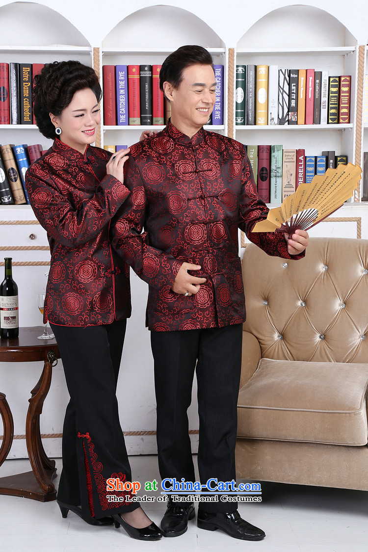 Dan smoke autumn and winter new elderly men and women Tang dynasty taxi couples with brocade coverlets made long-sleeved jacket robe wedding women 2XL Photo, prices, brand platters! The elections are supplied in the national character of distribution, so action, buy now enjoy more preferential! As soon as possible.